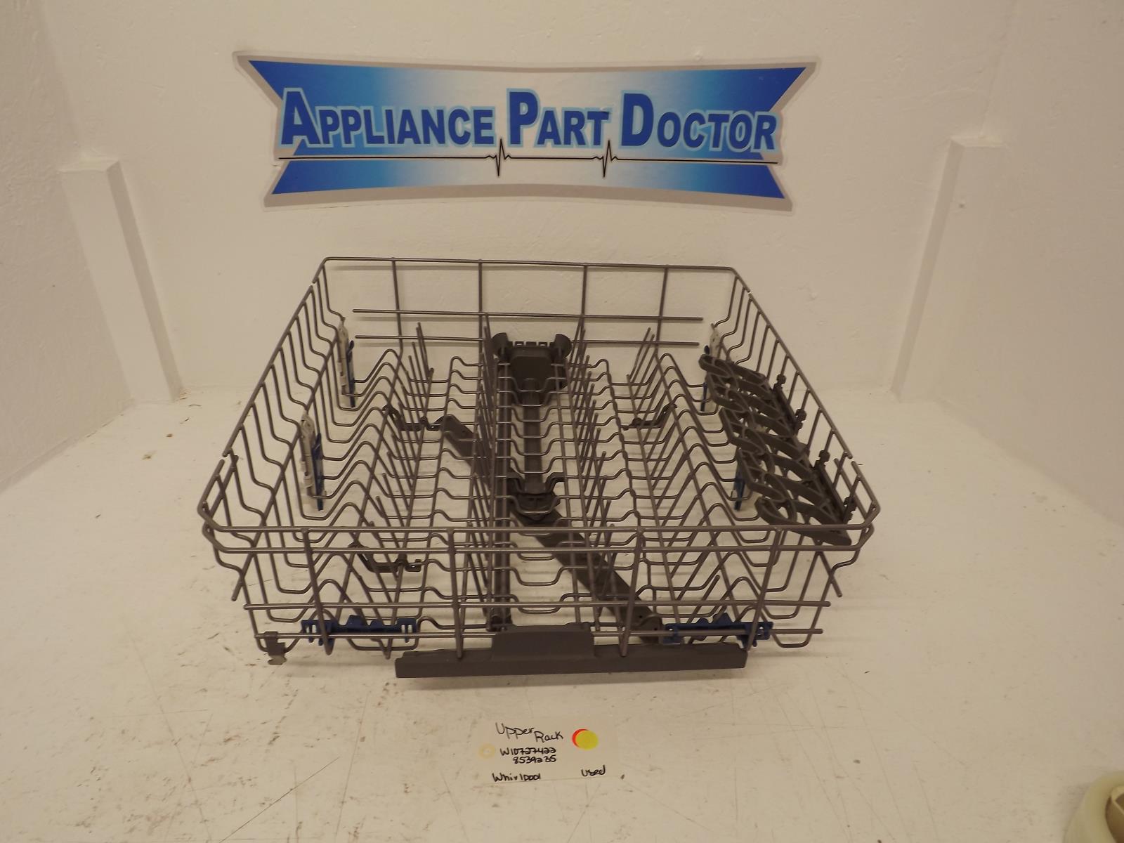 Whirlpool Dishwasher W10727422 8539235 Upper Rack Used Whirlpool Dishwasher W10727422 8539235 Upper Rack Used